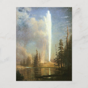 Cartão Postal Old Faithful, Albert Bierstadt