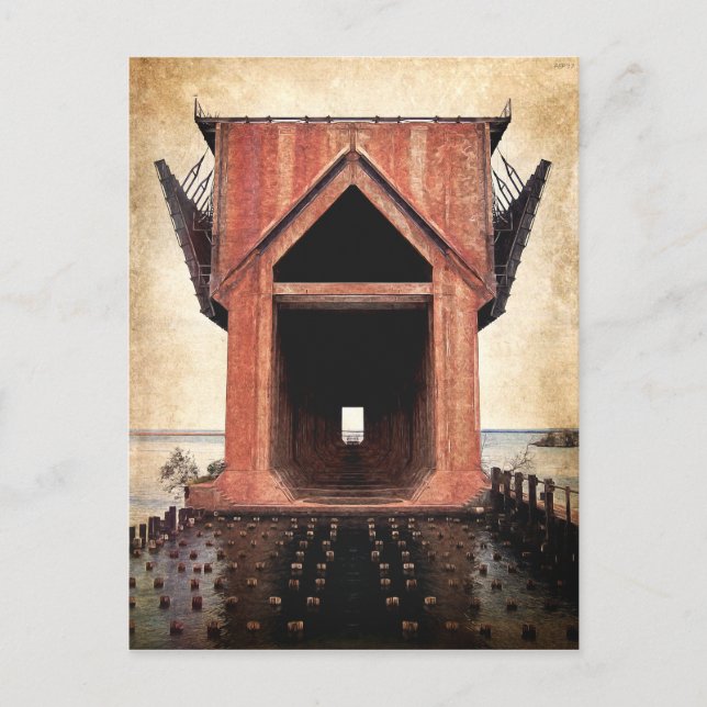 Cartão Postal Old Iron Ore Dock (Frente)