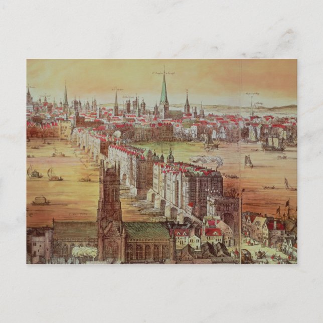 Cartão Postal Old London Bridge (Frente)