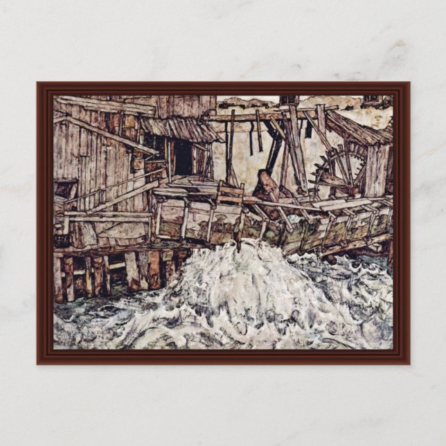 Cartão Postal Old Mill By Schiele Egon (Frente)