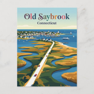 Cartão Postal Old Saybrook Connecticut