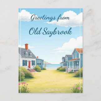 Cartão Postal Old Saybrook, Connecticut – Coastal Historic Homes