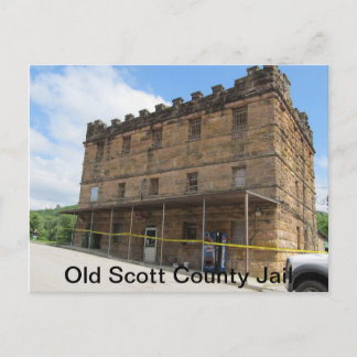 Cartão Postal Old Scott County Jail em Huntsville, TN