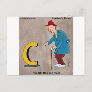 Cartão Postal Oldman & The C: Presentes Engraçados Rick London