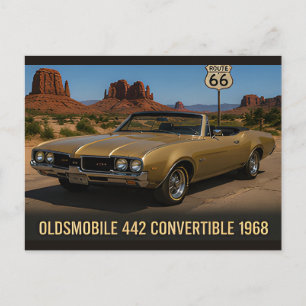 Cartão Postal Oldsmobile 442 Conversível 1968