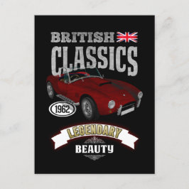 Cartão Postal Oldtimer AC Cobra British Beauty