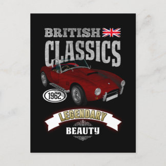 Cartão Postal Oldtimer AC Cobra British Beauty