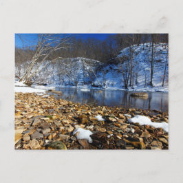 Cartão Postal Olentangy River no inverno, Highbanks MetroPark, O