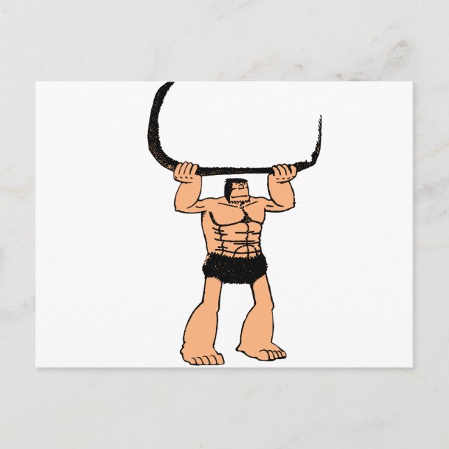 Cartão Postal Olha aquele Caveman (Frente)
