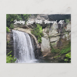 Cartão Postal Olhando Glass Falls Brevard Carolina do Norte