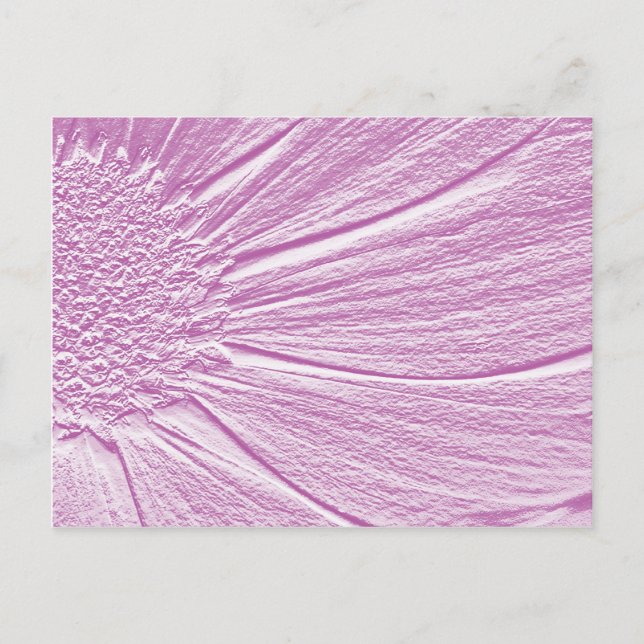Cartão Postal Olhar Daisy em relevo no roxo 2 (Frente)