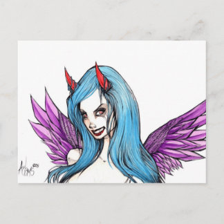 Cartão Postal Olhar devagar para o olho dela