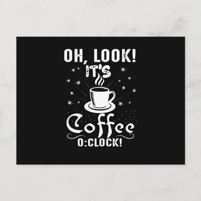 Cartão Postal Olhe É Hora do Café (Frente)