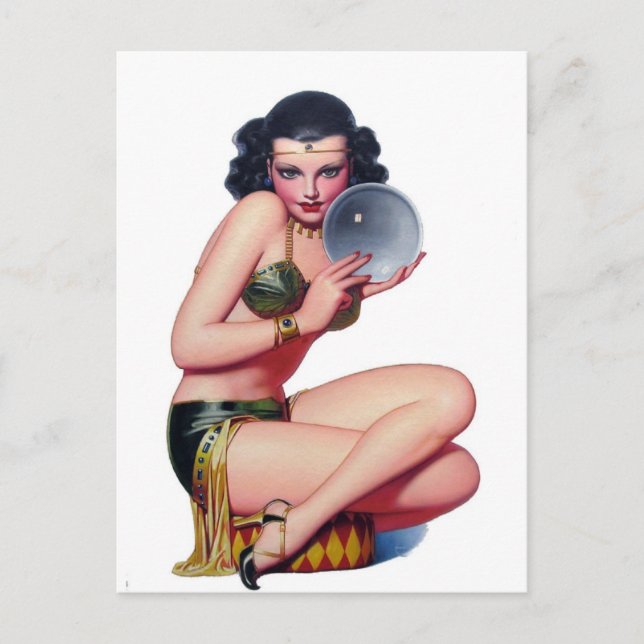 Cartão Postal Olhem para a Bola Cristal (Frente)