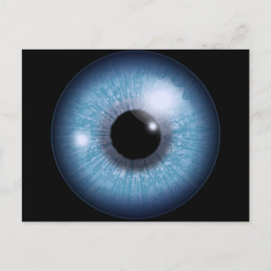 Cartão Postal olho azul,