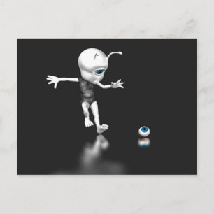 Cartão Postal Olho Azul Perdido