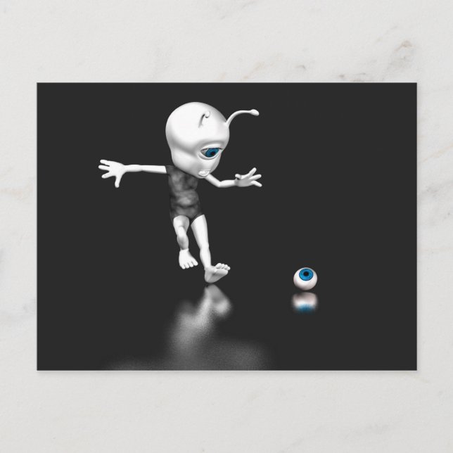 Cartão Postal Olho Azul Perdido (Frente)