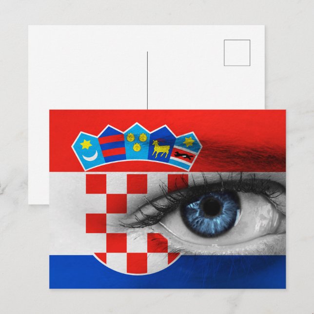 Cartão Postal Olho da Croácia (Frente/Verso)