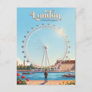 Cartão Postal Olho de Londres Reino Unido