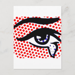 Cartão Postal Olho de pop Art