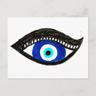 Cartão Postal Olho mau