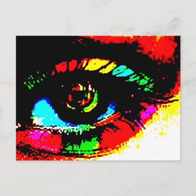 Cartão Postal Olho para o Grafite digital (Frente)