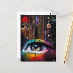 Cartão Postal Olho Surreal do Universo