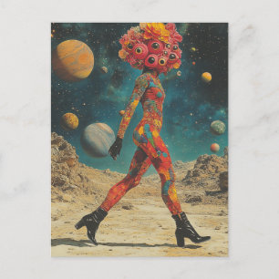 Cartão Postal Olhos Alienígenas