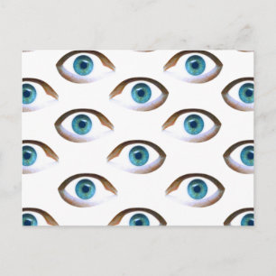 Cartão Postal olhos azuis