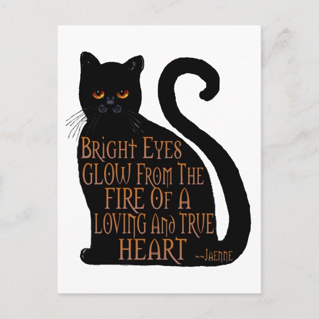 Cartão Postal Olhos brilhantes (Frente)