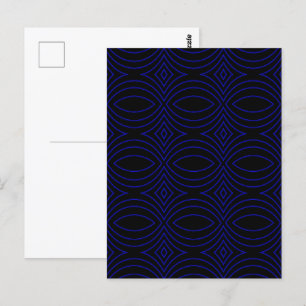 Cartão Postal Olhos de Diamante Arte Abstrata Pop Moderno