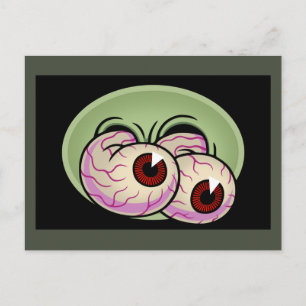 Cartão Postal Olhos de Monstro Googly