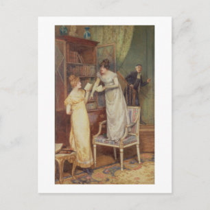 Cartão Postal Olhos de oração, 1901 (c/c elevados com branco)