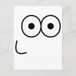 Cartão Postal Olhos e Boca Felizes - Cartão-postal