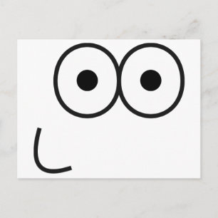 Cartão Postal Olhos e Boca Felizes - Cartão-postal