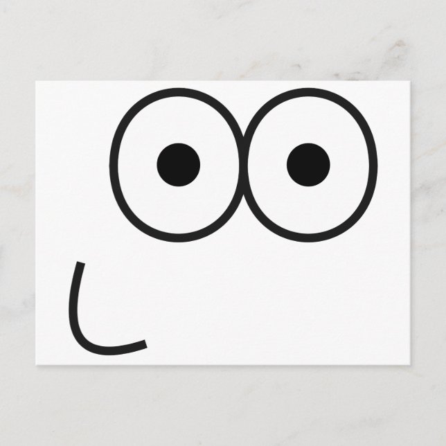 Cartão Postal Olhos e Boca Felizes - Cartão-postal (Frente)