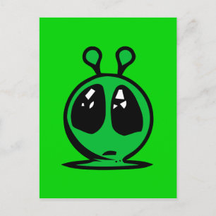 Cartão Postal olhos grandes verdes do Mali.