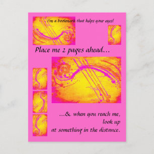 Cartão Postal Olhos saudáveis - marcador para os leitores