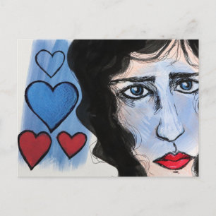 Cartão Postal Olhos Tristes