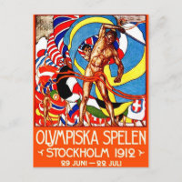 olimpiadas de Verão de 1912 (vintage sport poster)