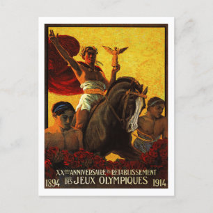 Cartão Postal Olimpíadas Jeux