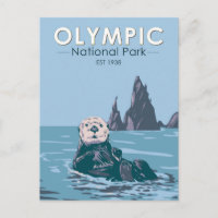 Olimpiadas National Park Sea Otter Vintage