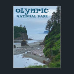 Cartão Postal Olimpiadas National Park Washington Rocky Beach<br><div class="desc">Olá! Espero que goste desta foto que eu capturei nas minhas viagens. Sinta-se livre para adicionar seu próprio texto! Procure mais no meu compro.</div>