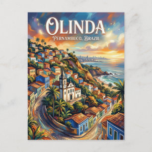 Cartão Postal Olinda Brasil