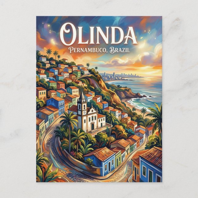 Cartão Postal Olinda Brasil (Frente)