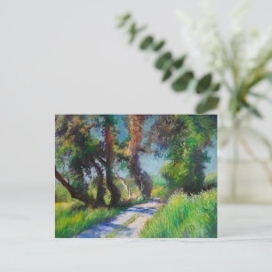Cartão Postal Oliveiras à Beira-Mar – Pastel Mediterrâneo