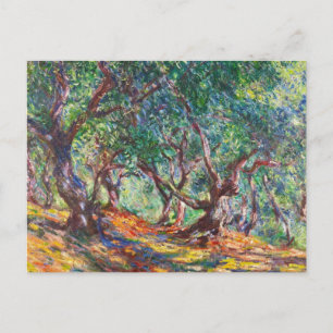 Cartão Postal Oliveiras em Bordighera, 1884 Claude Monet