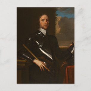 Cartão Postal Oliver Cromwell por Robert Walker