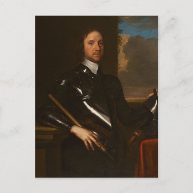 Cartão Postal Oliver Cromwell por Robert Walker (Frente)