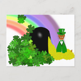 Cartão Postal “Oliver Encontra um Pote de Ouro - Dia de São Patr